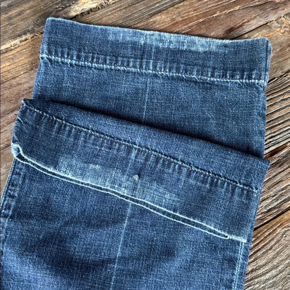 Abercrombie Y2K dark wash low rise wide leg trouser jeans size 2 - Picture 9 of 9